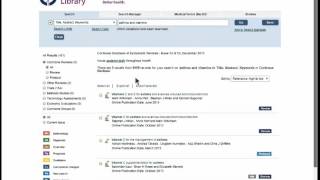 Video 8: Cochrane Library - basic search