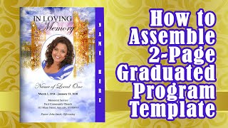 Assemble The 2-Page Graduated Program Template