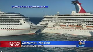 2 Carnival Cruise Ships Collide in Mexico, 1 Injury
