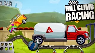 Hill Climb Racing: Hippie Van on Action Hero 3,2k (New Record!)