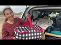 Homiest van you’ll ever see!  Parents in 80’s build out and decorate nomad daughter’s mini van