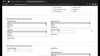 EBSCO Databases Search