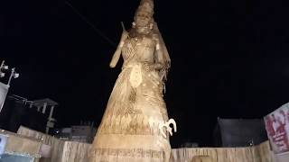 110 feet of Durga maa || made by bamboo || bishnupur durga puja || guwahati ||