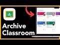How to archive a class in Google Classroom