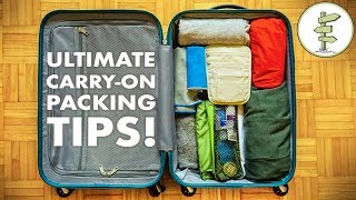 Minimalist Packing Tips & Hacks - Travel Light With Only Carry-On Luggage!