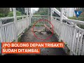 JPO Bolong Depan Kampus Trisakti Kini Sudah Ditambal