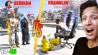 FRANKLIN FOUND GIANT ROBOT TO BEAT DRAGON OF NEMESIS \u0026 SERBIAN DANCING LADY IN GTA 5 (EP-45)