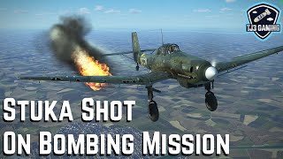 Ju-87 Stuka Shot Down on Dive Bombing Mission! Historic WWII Flight Sim IL2 Sturmovik