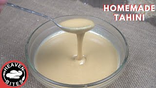 I never know it is that easy to make Homemade Tahini recipe. Only 2 ingredients and 5 minutes