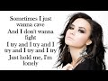 demi lovato sober lyrics