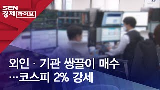 외인·기관 쌍끌이 매수…코스피 2% 강세