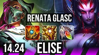 RENATA GLASC \u0026 Caitlyn vs ELISE \u0026 Samira (SUP) | NA Grandmaster | 14.24