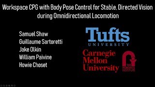 ICRA 2019 - Workspace CPG with Body Pose Control during Omnidirectional Locomotion