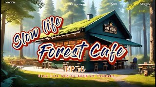 4K Cozy Forest Café | Relaxing Music for Study & Chill in Nature