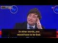 javier milei seigniorage explained english subs