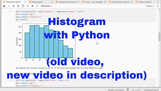 Python - Histogram (Simple) - old video