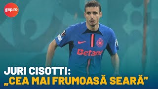 Juri Cisotti, autorul primului gol în FCSB-PAOK: „Este cea mai frumoasă seară din viața mea!”