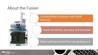 EP 2 2 44 Made Simple on Teledyne Tekmar s Fusion TOC UV Persulfate Analyzer Webinar Recording