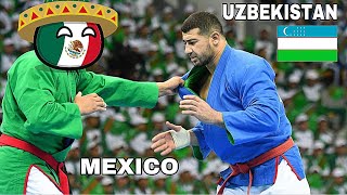 UZB vs MEX world championships wrestling KURASH