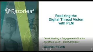 Realizing the Digital Thread Vision with PLM