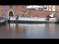 canal boat mooring at portland basin