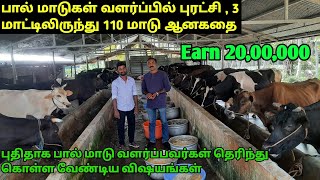 புதிதாக பால் பண்ணை ஆரம்பிப்பவர்கள் தெரிந்து கொள்ள வேண்டிய விஷயங்கள்/Earnings in dairy farming