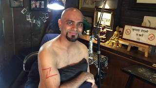 MTV Roadies Host Raghu Ram getting Inked at Bandra, India - BodyCanvas Tattoo & Piercing Studio