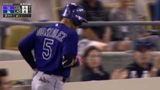 COL@LAD: CarGo drives in LeMahieu with the first run