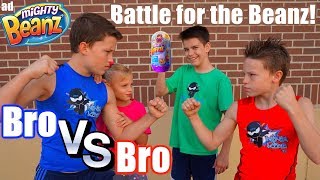 Bro Vs Bro! Impossible Battle for Mighty Beanz! Ninja Kidz TV!