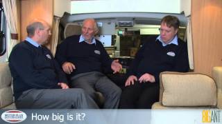 The Elddis 155 Peugeot HDI 2.2.  Three men in a motorhome discuss this fabulous motorhome