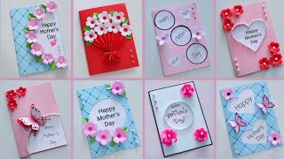 8 DIY Mother's Day greeting cards/ Easy and Beautiful handmade cards || ทำการ์ดวันแม่ 8 แบบง่ายๆ
