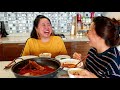 자매의일상 맛있는한끼 일상먹방 브이로그 묵은지등갈비찜 braised pork back ribs with kimchi mukbang