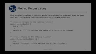 Intro to Java - Module 6 Methods