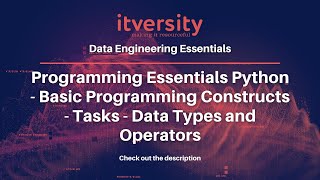 Programming Essentials Python - Basic Programming Constructs - Tasks - Data Types and Operators