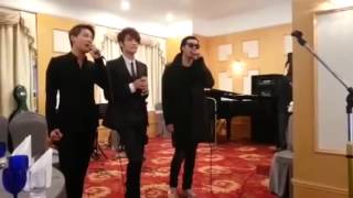 [130309] JYJ LINE - JYJ singing 'Found You' at their manager's wedding