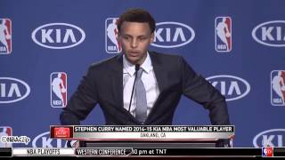 Stephen Curry Full 2015 NBA MVP Acceptance Speech