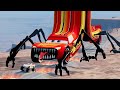 Epic escape from Lightning McQueen Eater, Iphone16 Eater, Mater Eater, Thing |BeamNG.Drive