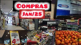 😱 TUDO CARO!!! PRIMEIRA COMPRA DO ANO #2025  #vlog #compras #youtube #fyp