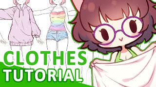 【Tutorial】How to draw clothes (Clip Studio Paint)