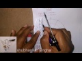 To draw ELLIPSE by CONCENTRIC CIRCLE METHOD