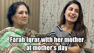 Farah Iqrar at mother's day || #Farahiqrar #Farahyousaf #Iqrarulhassan'swife #mother's day