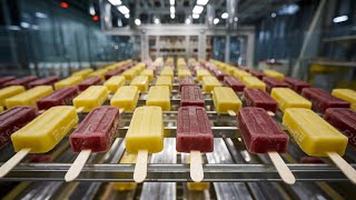 How Millions of Fruit Popsicles Are Made in a Factory | Fruit Popsicle Production Process