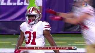 Raheem Mostert takes dump off pass 87 YARDS to the house!