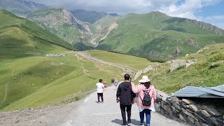 Georgia Day 2 Gudauri-Kazbegi | Stepantsminda, Gveleti Waterfalls, Friendship Monument |Meal Tonight