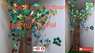 how to make 3D tree for interior,  library and at home Tutorial mintu art/  #shorts #subscribe