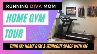HOME GYM tour | New Sole F80 Treadmill & Workout Space