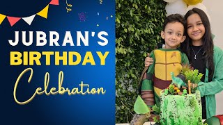 Jubran's birthday celebration \u0026 unboxing gift | Jungle Theme | Maisun \u0026 Jubran