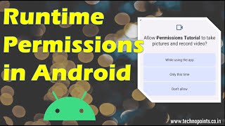 How to request Runtime permissions in Android app