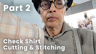 Check shirt cutting | Checks shirt cutting | Check shirt cutting and stitching