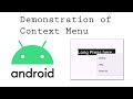 Android ContextMenu Tutorial — Add Long Press Menu in Android Studio